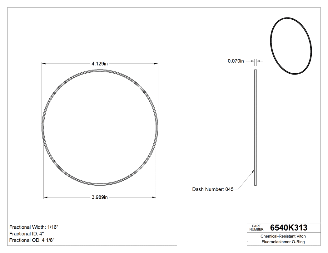 Technical drawing - 6540K313